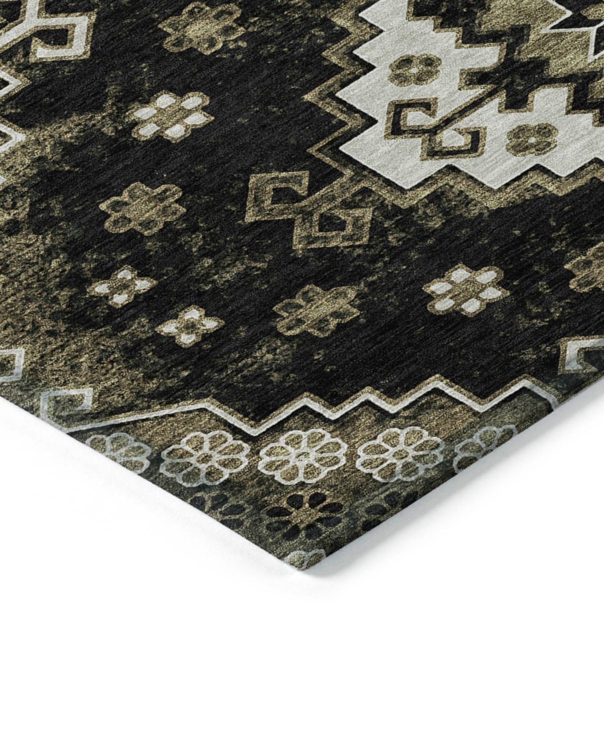 Addison Chantille Machine Washable Acn846 3'x5' Area Rug In Black