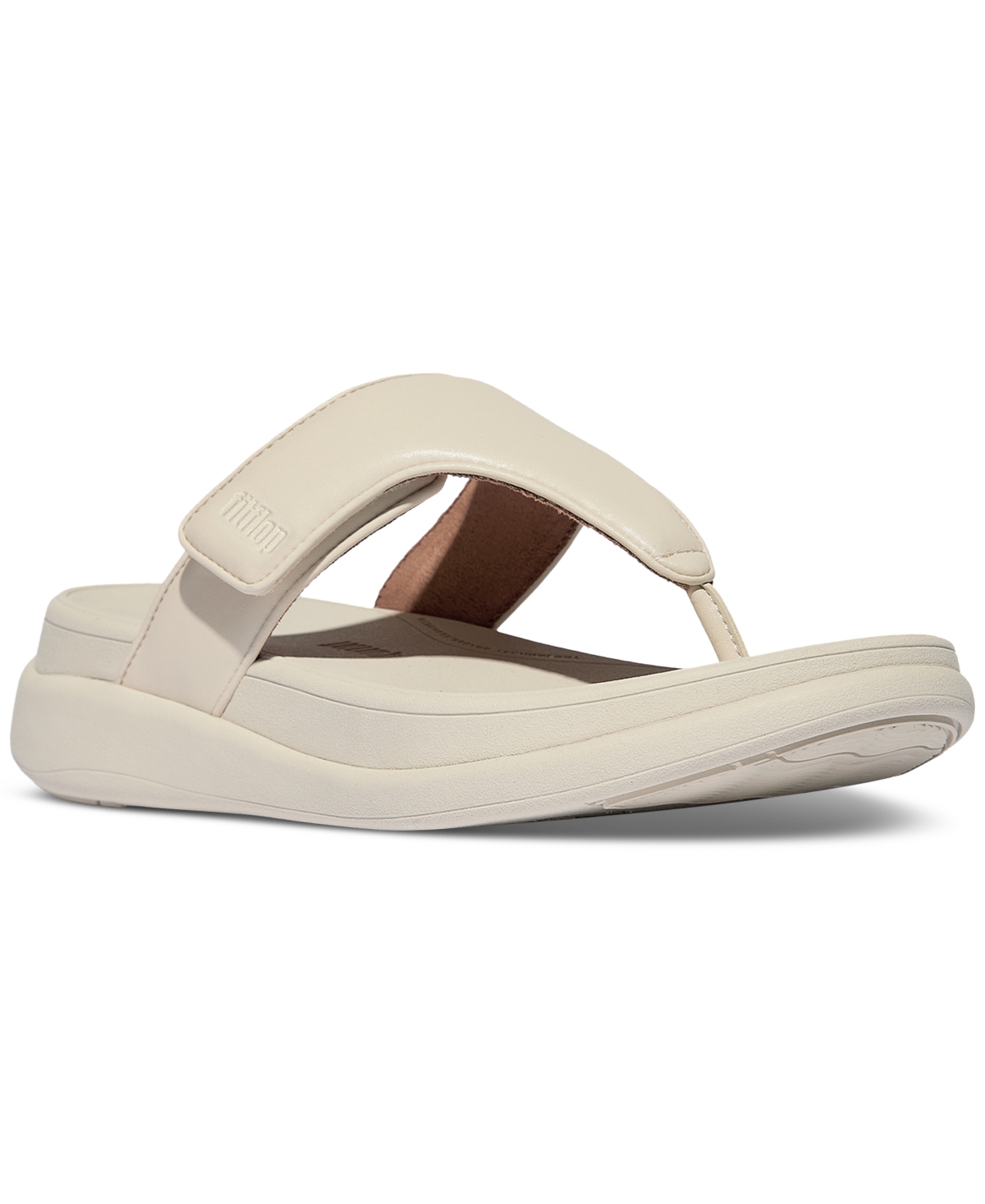 Women's F-Mode Go Adjustable Flatform Thong Sandals - Paris Beige