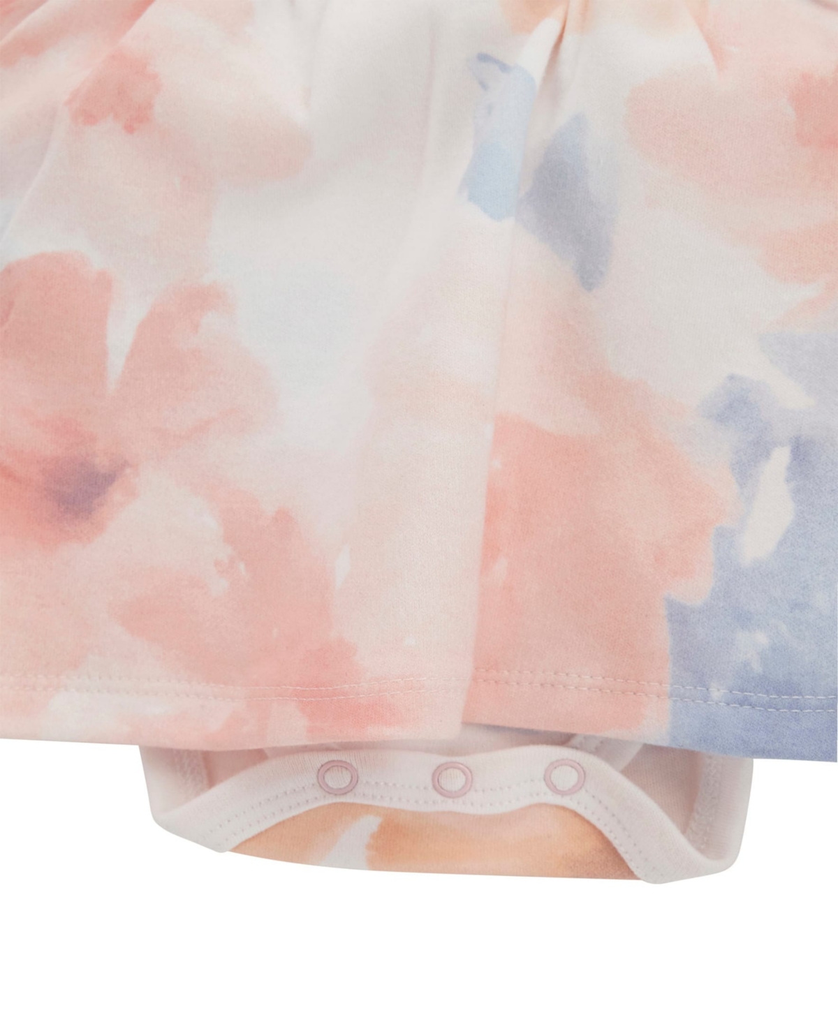 Guess Baby Girls Interlock Printed Short Sleeve Bodysuit Dress In Blue