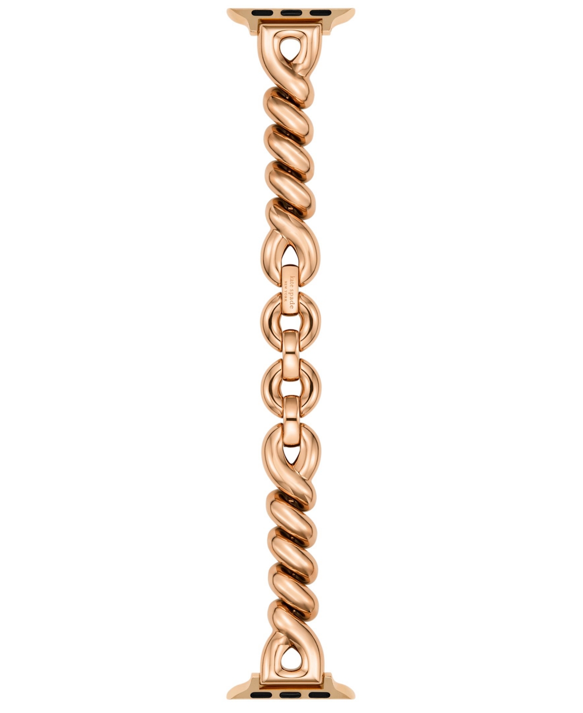 Shop Kate Spade Women's Rose Gold-tone Stainless Steel Band For Apple Watch, 38/40/41/42/44/45mm