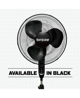 Supreme 16" 3 Speed Oscillating Stand Pedestal Fan with Remote, White