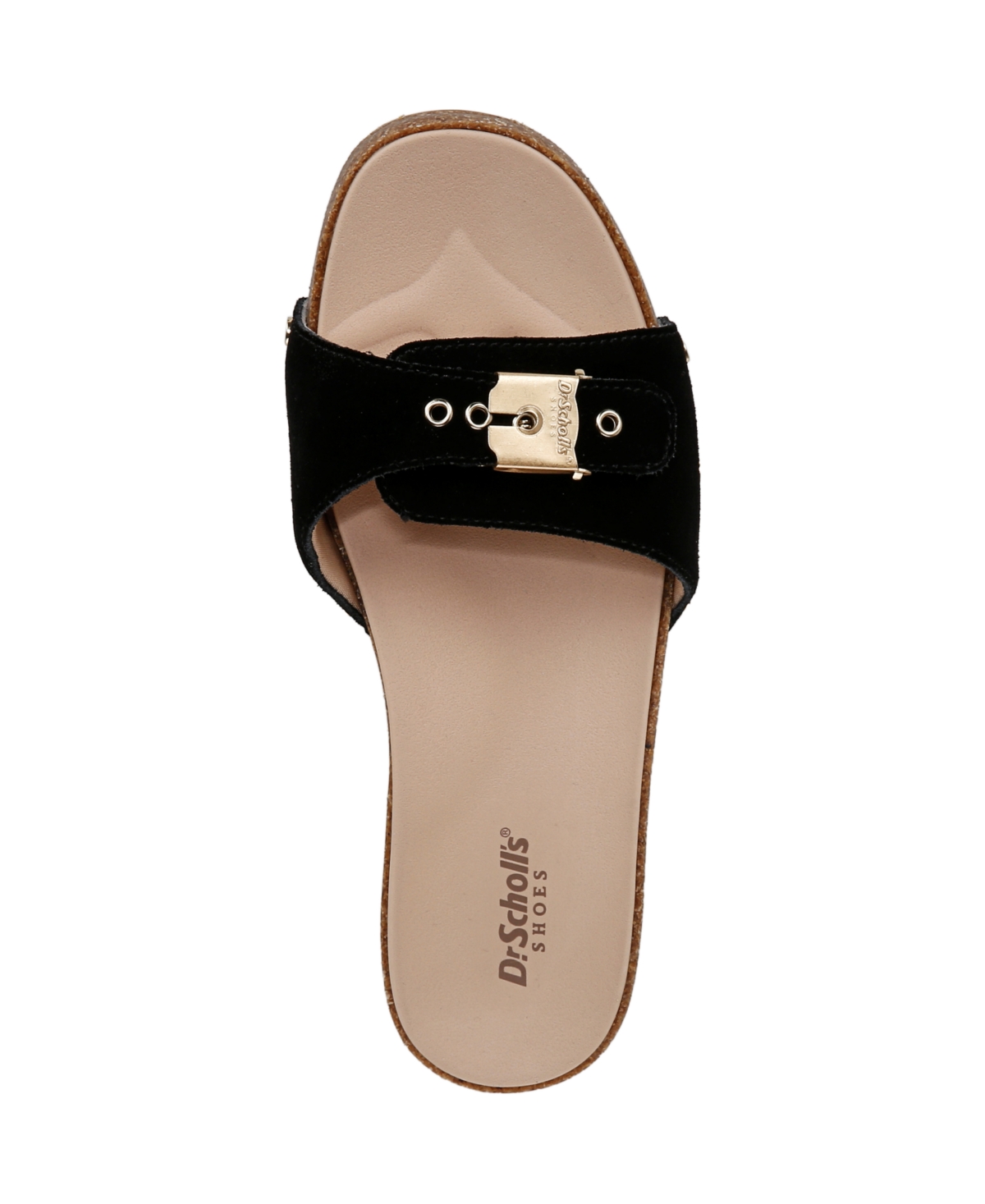 Shop Dr. Scholl's Women's Original Flex Slide Sandals In Black Suede