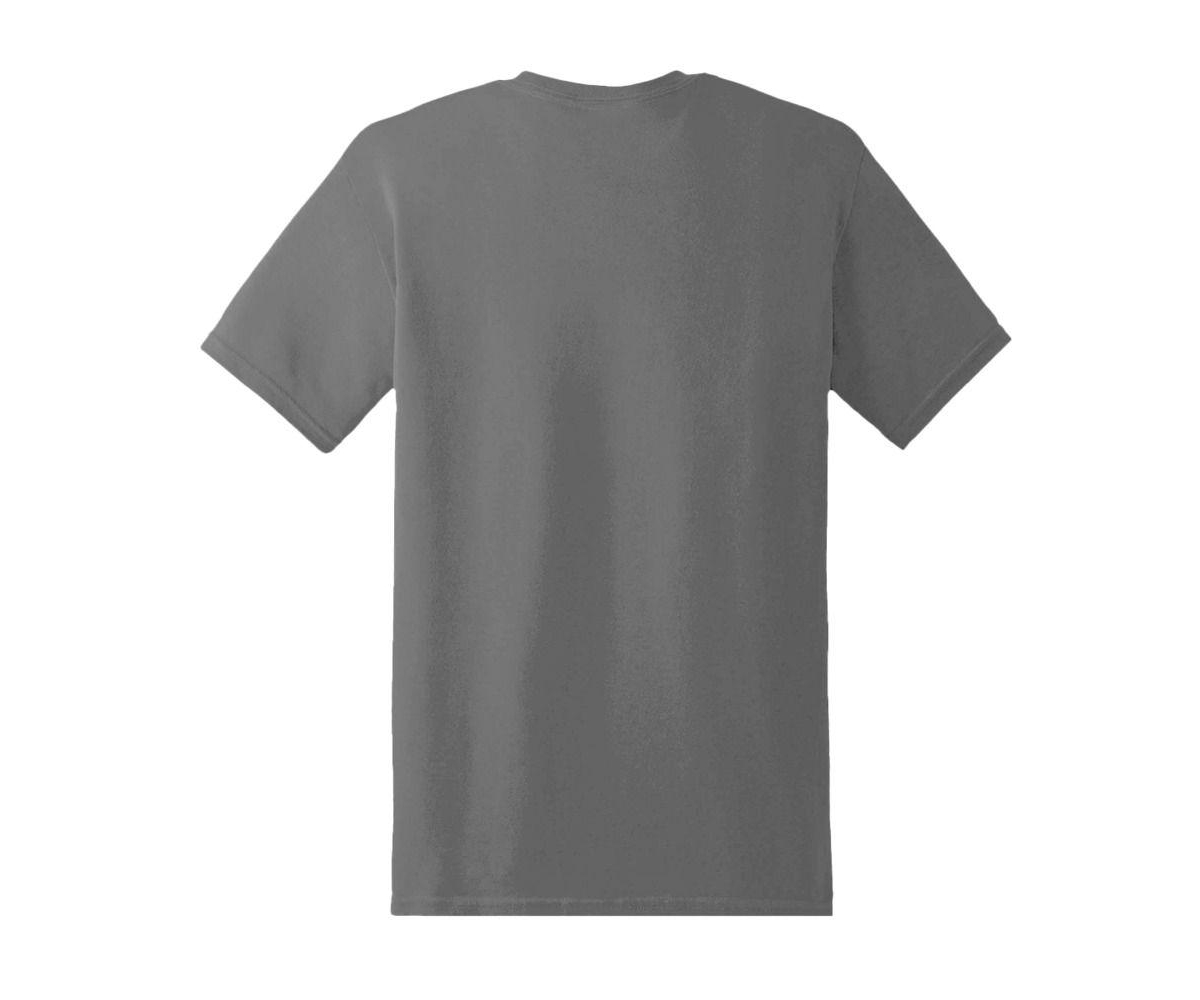 Mens Logo With Character Short Sleeve Adult Tee / T-Shirt - Charcoal