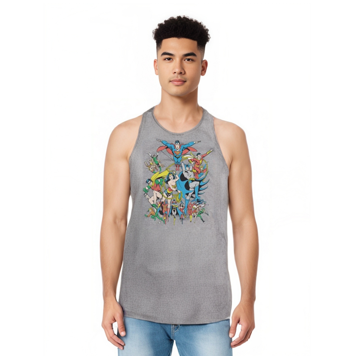 Men's Dc Comics Green Arrow Green Arrow Adult Tank Top - Medium grey