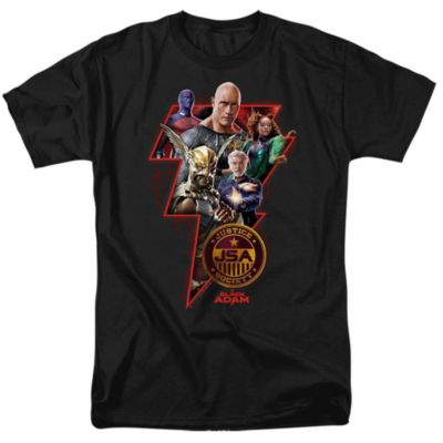 Black Adam Mens Character Bolt Short Sleeve Adult Tee T-Shirt 5190₽