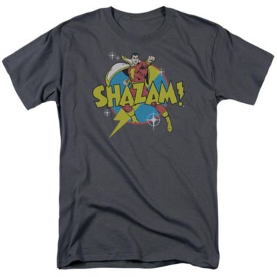 Dc Shazam Mens DC Comics Shazam Power Bolt Short Sleeve Adult Tee / T-Shirt