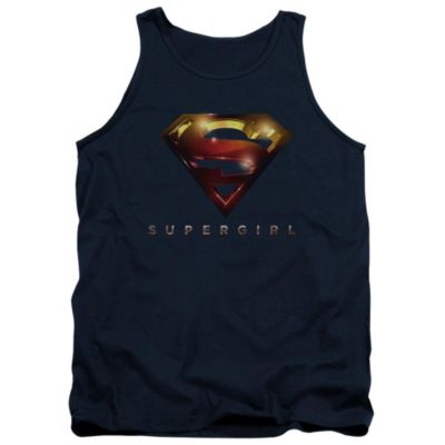 Supergirl Mens Logo Glare Adult Tank Top