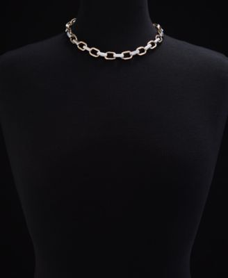 On 34th Two-Tone Link Necklace 15 2 extender Exclusively at Macys 5990₽