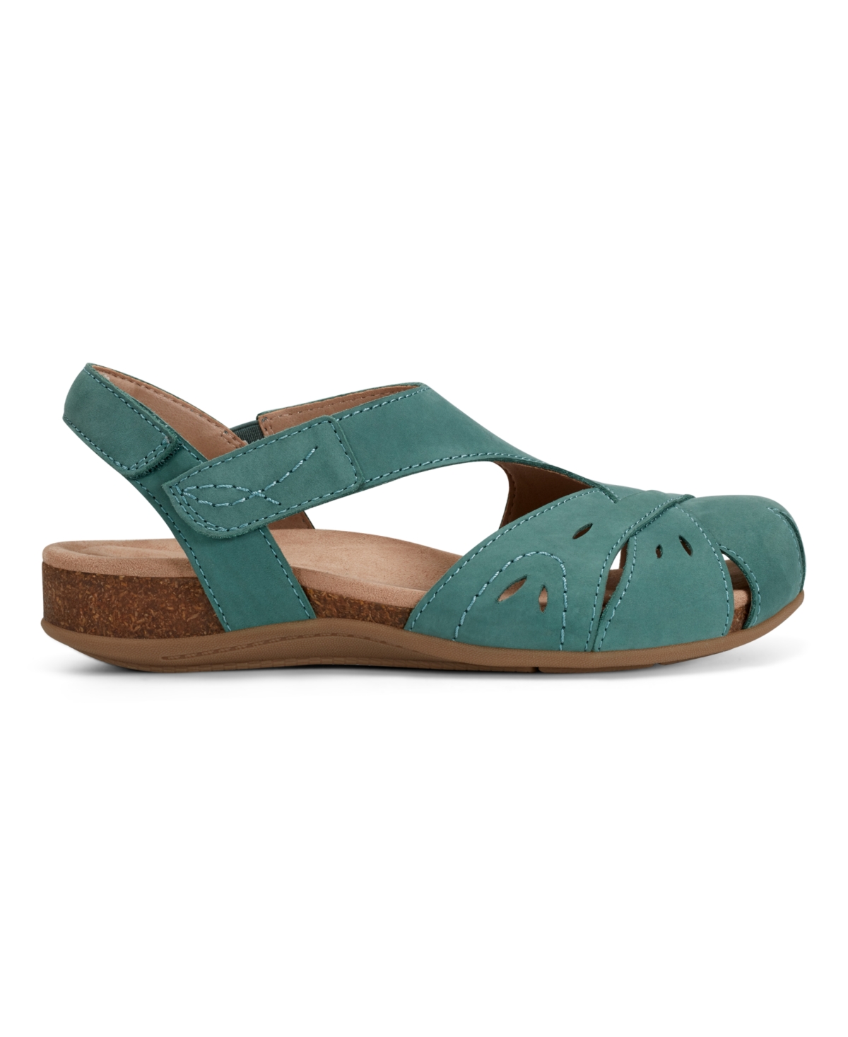 EARTH WOMEN'S BIRDINE CUTOUT FLAT SLINGBACK SANDALS 
