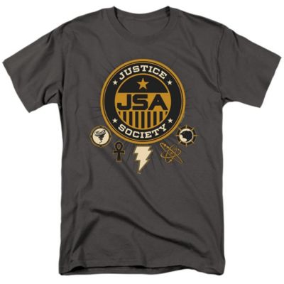 Black Adam Mens Justice Society Short Sleeve Adult Tee T-Shirt 5190₽