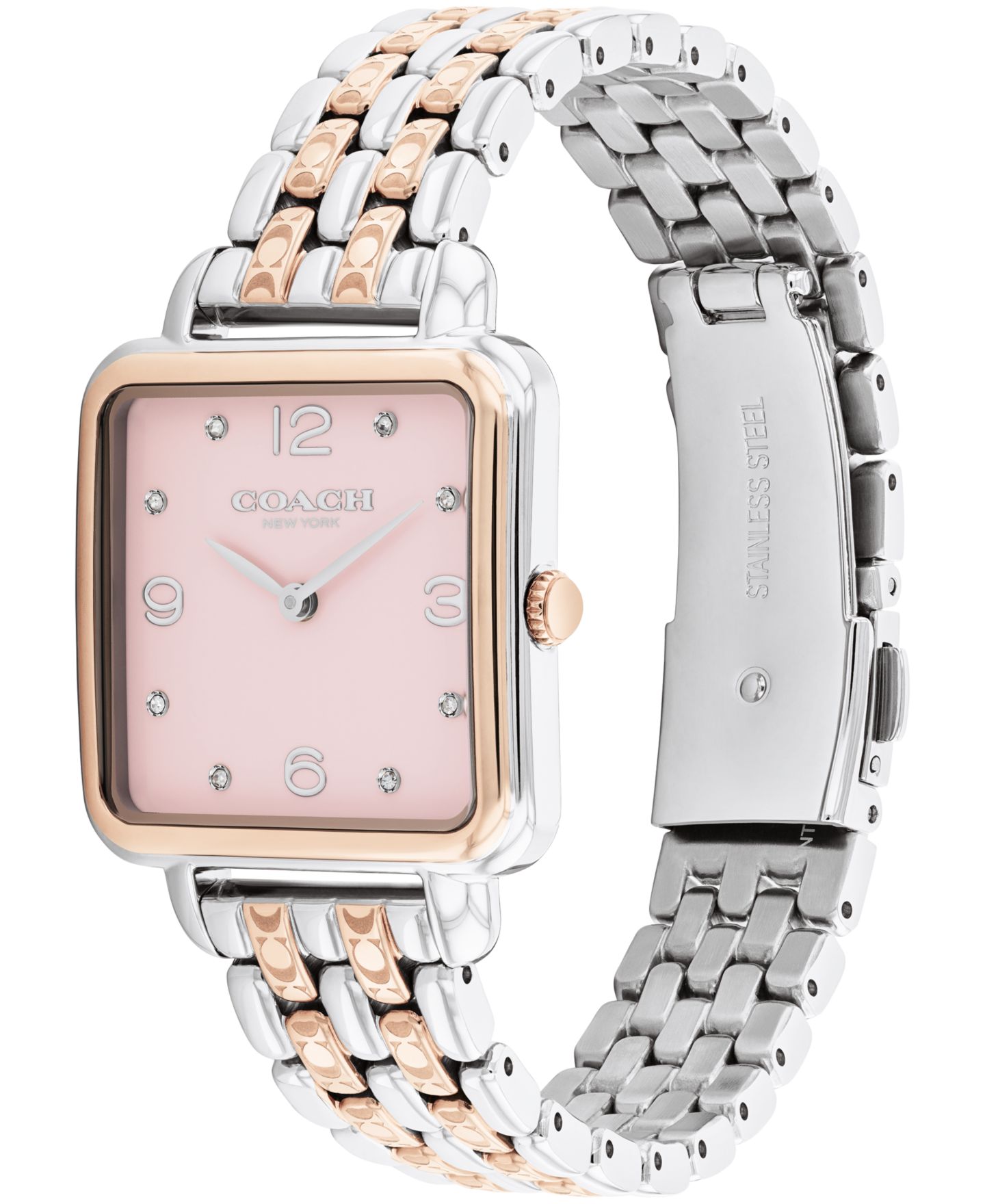Женские часы Coach Cass Two-Tone Stainless Steel Bracelet Watch, 28mm — фото 3
