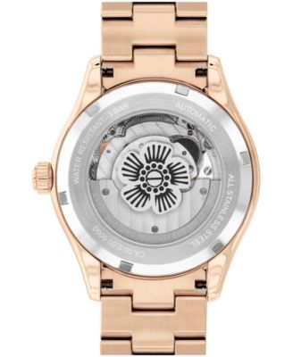 Women's Brooks Automatic Rose Gold Tone Stainless Steel Bracelet Watch, 38mm