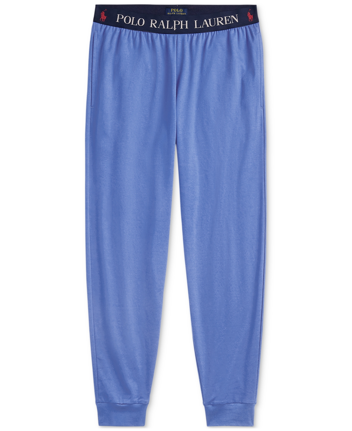 Polo Ralph Lauren Men's Exposed Waistband Jogger Pajama Pants In Harbor Island Blue,cruise Navy Pp