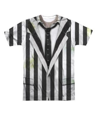 Beetlejuice Мужской костюм Beetlejuice с коротким рукавом для взрослых Poly Crew Tee футболка 6090₽