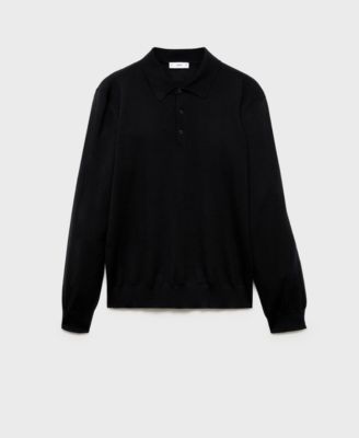 Мужской приталенный шерстяной свитер поло тонкой вязки MANGO Mango 15990₽