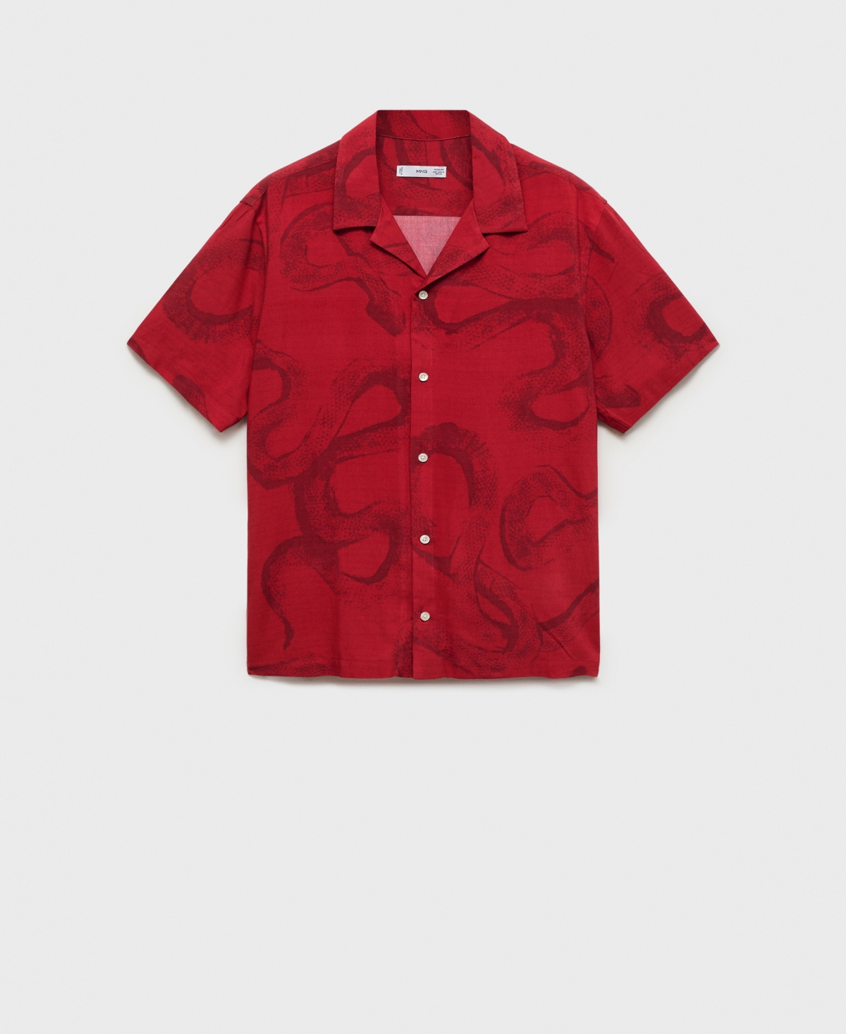 Mango Men's Slim-Fit Printed Shirt