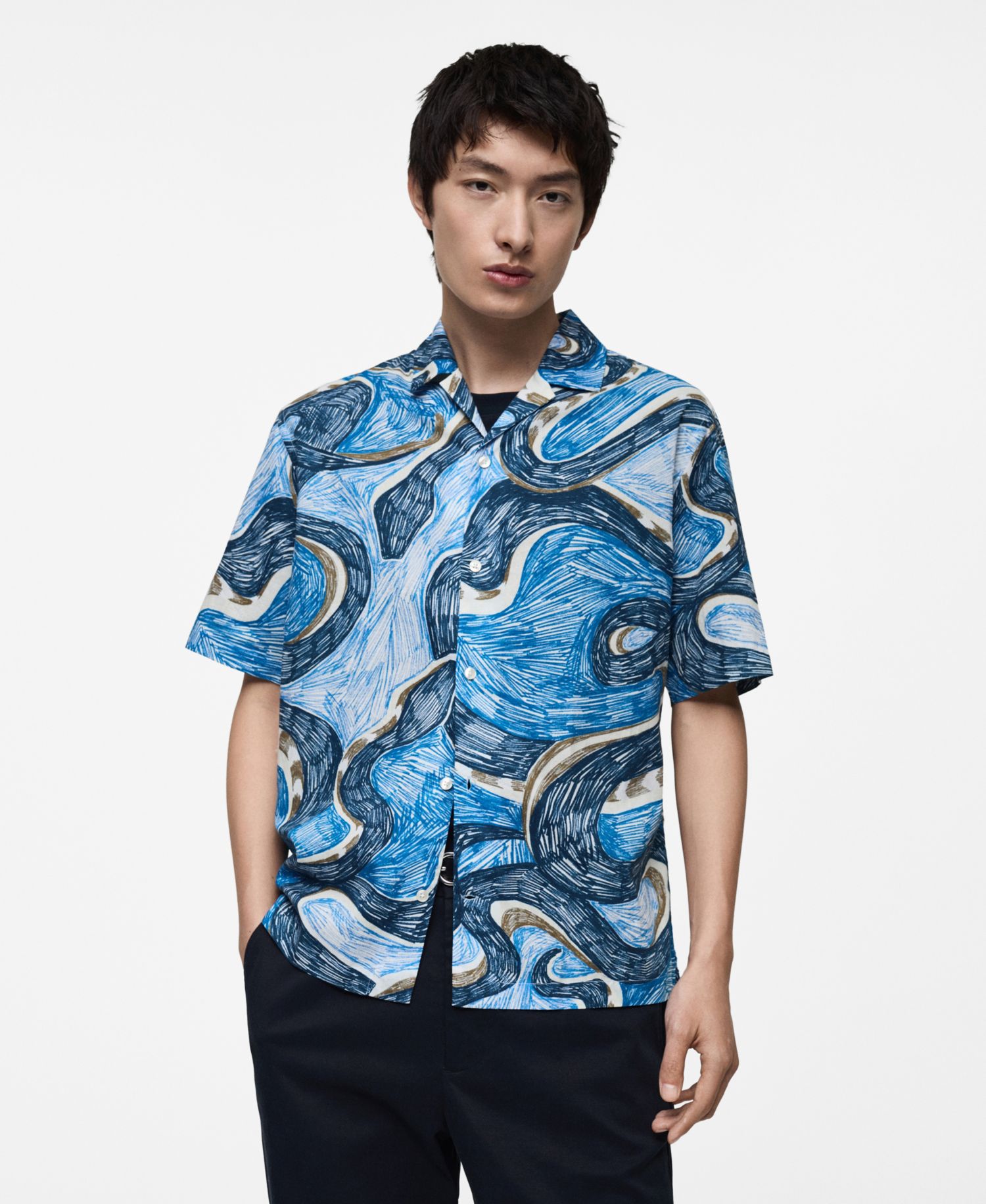 Men's Regular-Fit Printed Shirt