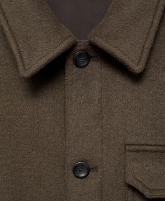 Mango Mens Wool-Blend Field Jacket 28690₽