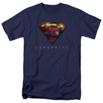 Supergirl Mens Logo Glare Short Sleeve Adult Tee / T-Shirt