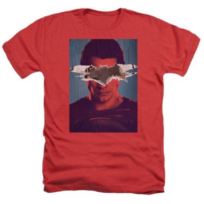 Mens Superman Poster Adult Heather Tee / T-Shirt