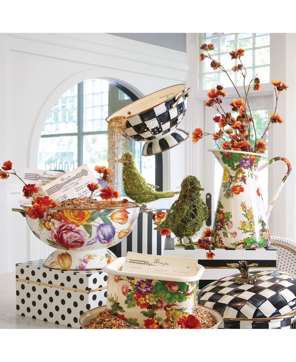 Shop Mackenzie-childs Flower Market Everything Bowl In Multi