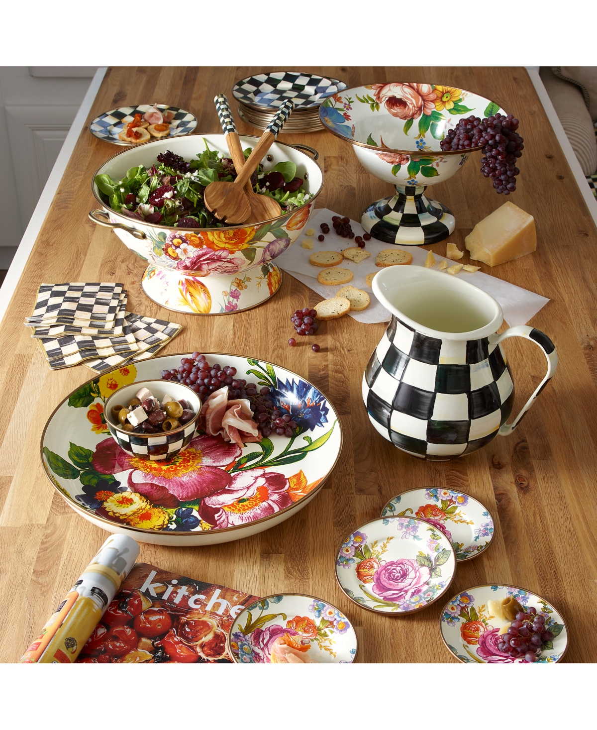 Shop Mackenzie-childs Flower Market Everything Bowl In Multi