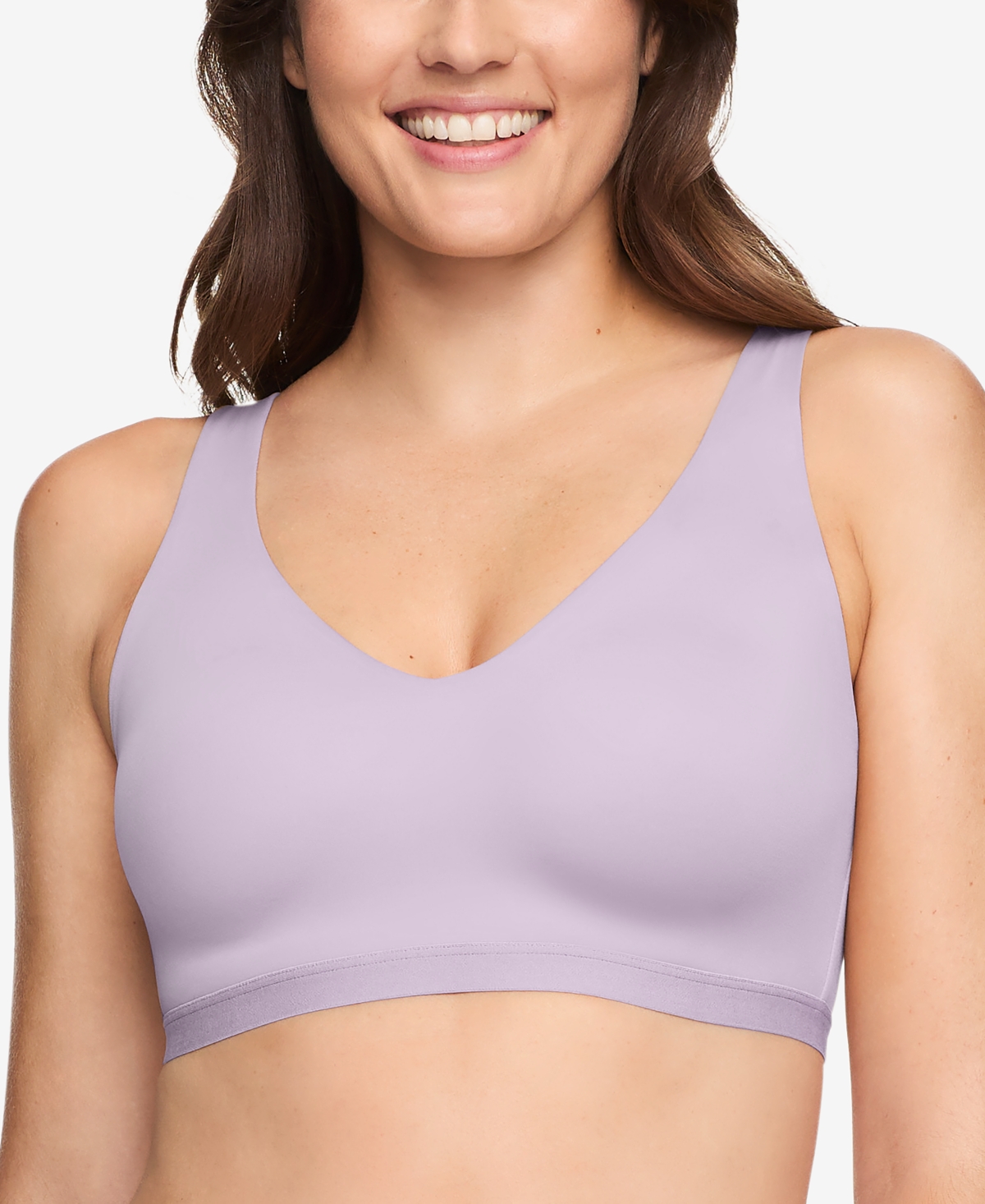 WARNER'S WARNERS CLOUD 9 SUPER SOFT, SMOOTH INVISIBLE LOOK WIRELESS LIGHTLY LINED COMFORT BRA RM1041A 
