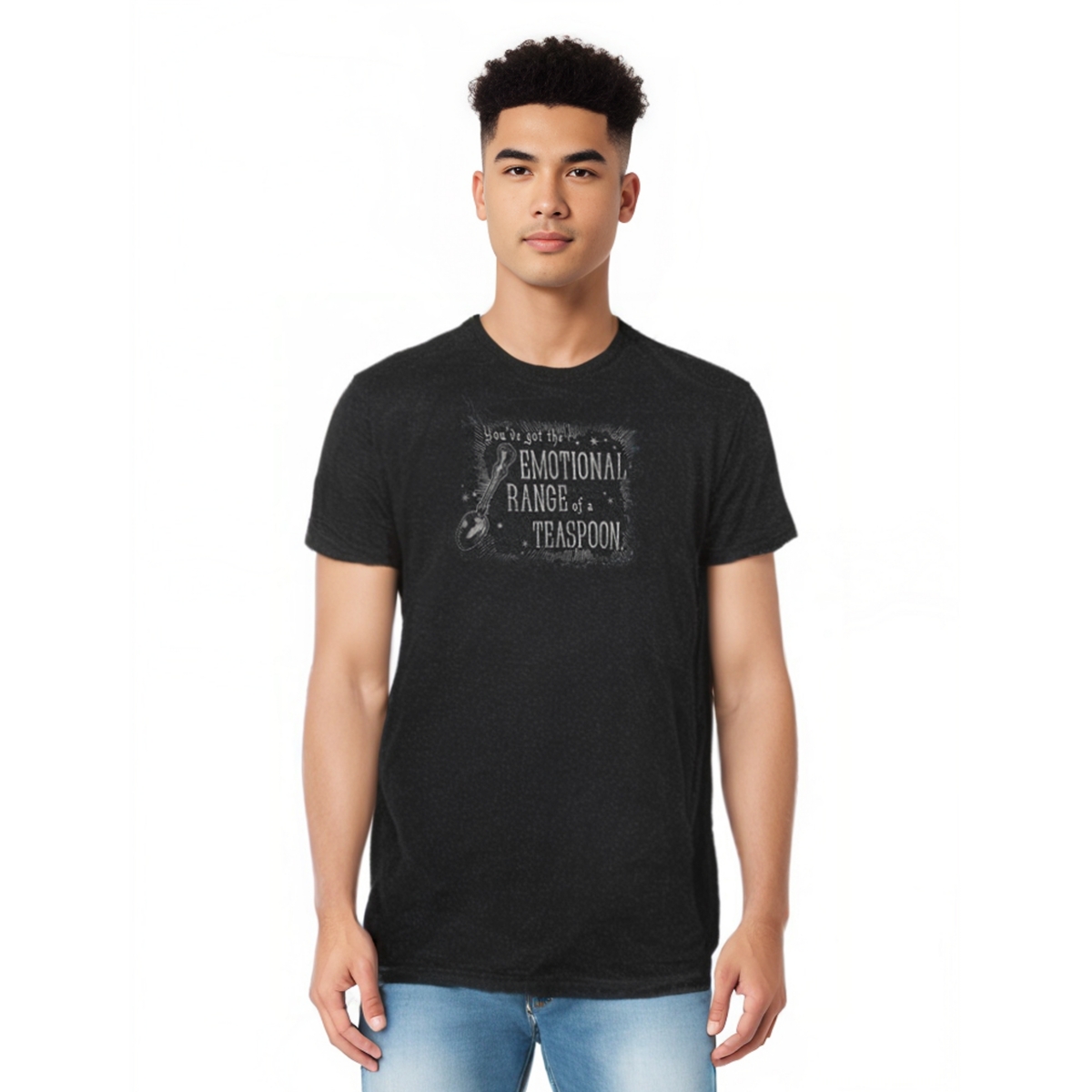 Mens Order Of Pheonix/Teaspoon Adult Heather Tee / T-Shirt - Black