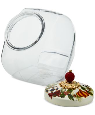 Cookie Jar with Deck the Halls Lid