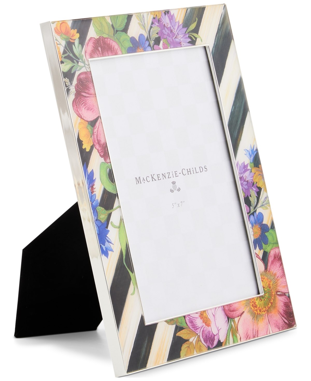 Mackenzie-childs Flower Market Silver-plated Frame, 5" X 7" In Multi