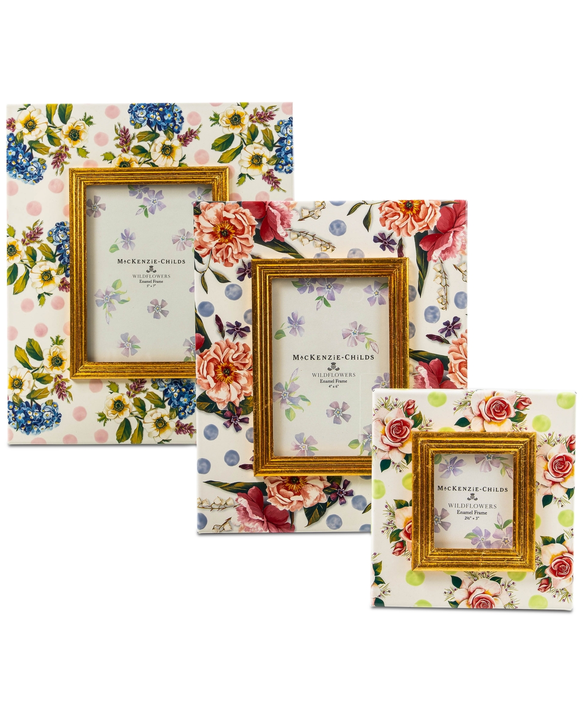 Mackenzie-childs Wildflowers Enamel Frame, 4" X 6" In No Color