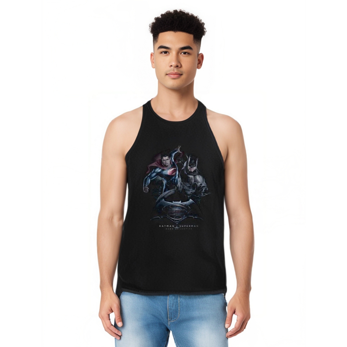 Men's Team Up Adult Tank Top - Black
