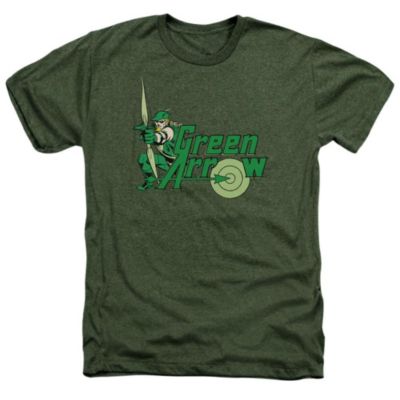 Dc Green Arrow Men's DC Comics Green Arrow Green Arrow Adult Heather Tee / T-Shirt