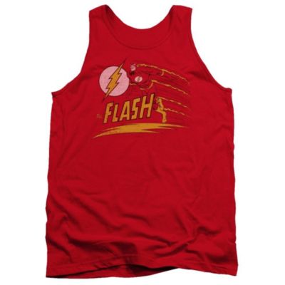 Dc Flash Mens DC Comics Flash Like Lightning Adult Tank Top