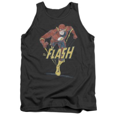 Dc Flash Mens DC Comics Flash Desaturated Flash Adult Tank Top