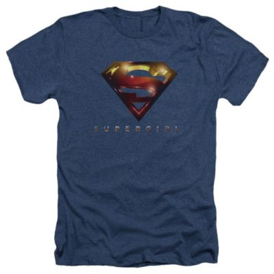 Supergirl Mens Logo Glare Adult Heather Tee / T-Shirt