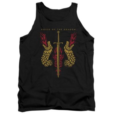 House Of The Dragon Men's Sword And Dragon Heads Adult Tank Top