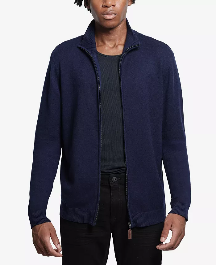 Men's Full Zip Mock Neck Sweater - thumbnail 6