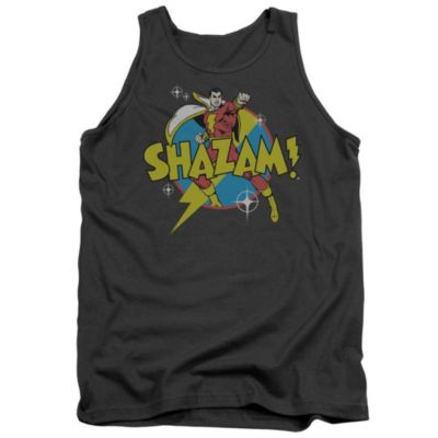 Dc Shazam Mens DC Comics Shazam Power Bolt Adult Tank Top