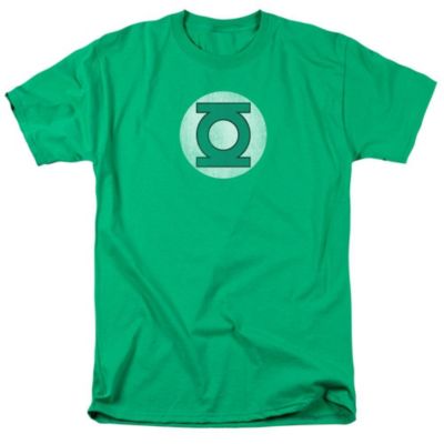 Dc Green Lantern Mens DC Comics Green Lantern Green Lantern Logo Distressed Short Sleeve Adult Tee / T-Shirt
