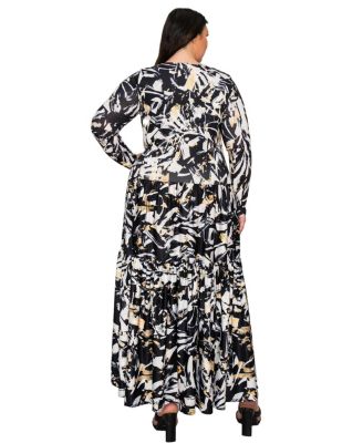 Plus Size Zimmern Tiered Maxi Dress