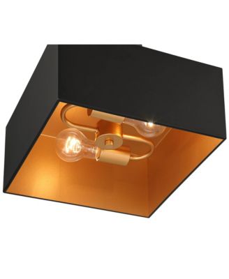 Artemis Semi Flush-Mount Ceiling Light with Modern 2-Light Metal Fixture for Kitchen or Foyer