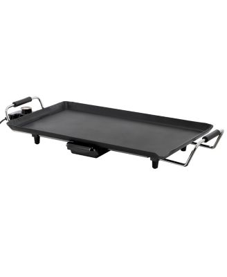 21 Inch Electric Grill with Drip Tray and Non-Stick Coating