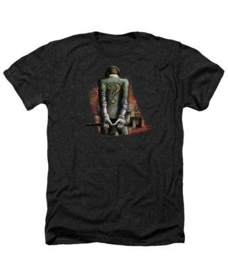 Batman Big & Tall Arkham City Riddler Convicted Adult Heather Tee / T ...
