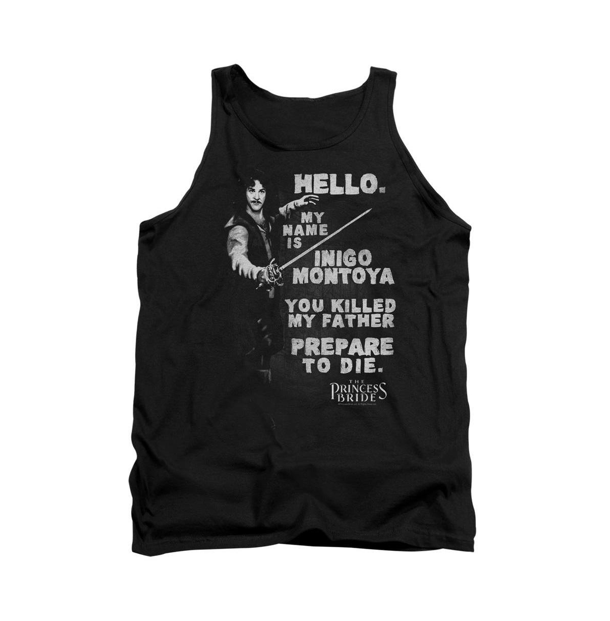 Mens Hello Again Adult Tank - Black