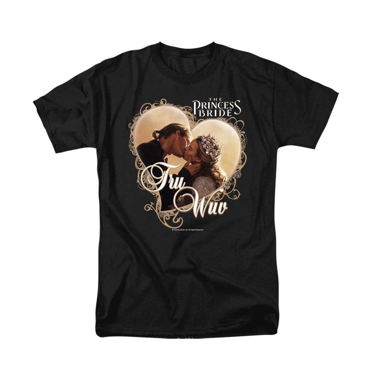 Mens Tru Wuv Short Sleeve Adult Tee / T-Shirt - Black