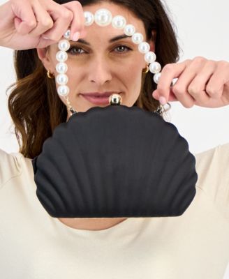 I.N.C. International Concepts Атласное платье через плечо Minaudiere в виде ракушки, эксклюзивно в Macy's 