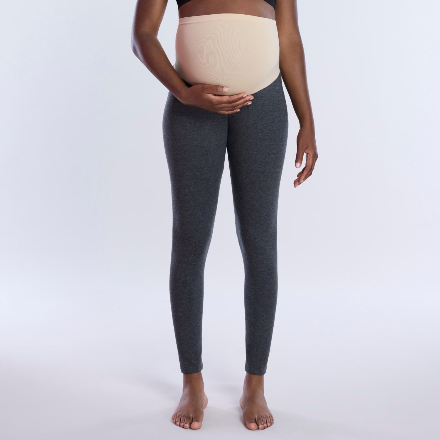 Plus Size Essential Stretch Secret Fit Over the Belly Tights - Motherhood
