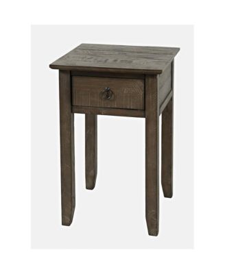 Devon Farmhouse Distressed Solid Wood End Table