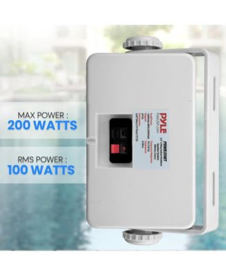 3.5” 2-Way Indoor/Outdoor Speaker System - Waterproof Design with 1/2” High Compliance Polymer Tweeter